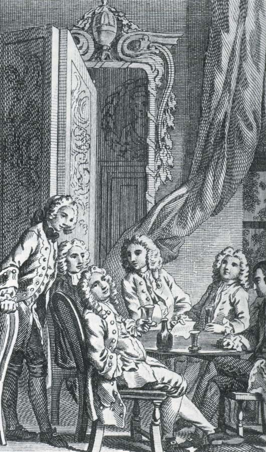 unknow artist en illustration ur den samlade upplagan av tidskriften the spectator fan 1712